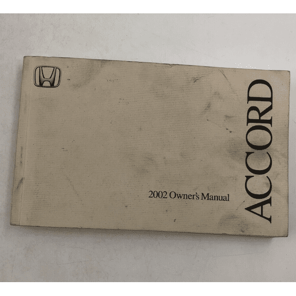 2002 Honda Accord Owners Manual Handbook OEM A02B24022