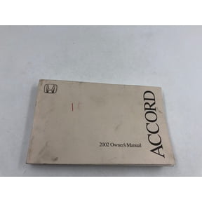 2002 Honda Accord Owners Manual Handbook OEM J03B43013