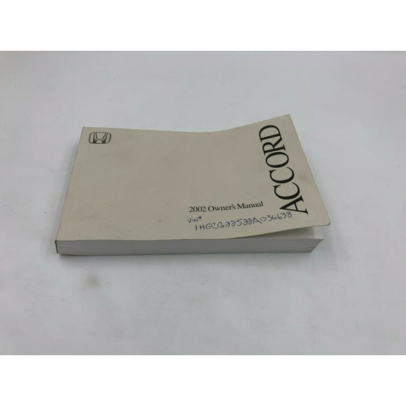2002 Honda Accord Owners Manual Handbook OEM K02B22005