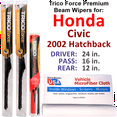 thumbnail image 1 of 2002 Honda Civic Performance Beam Wipers (Set of 3) w/Rear Wiper, 1 of 3
