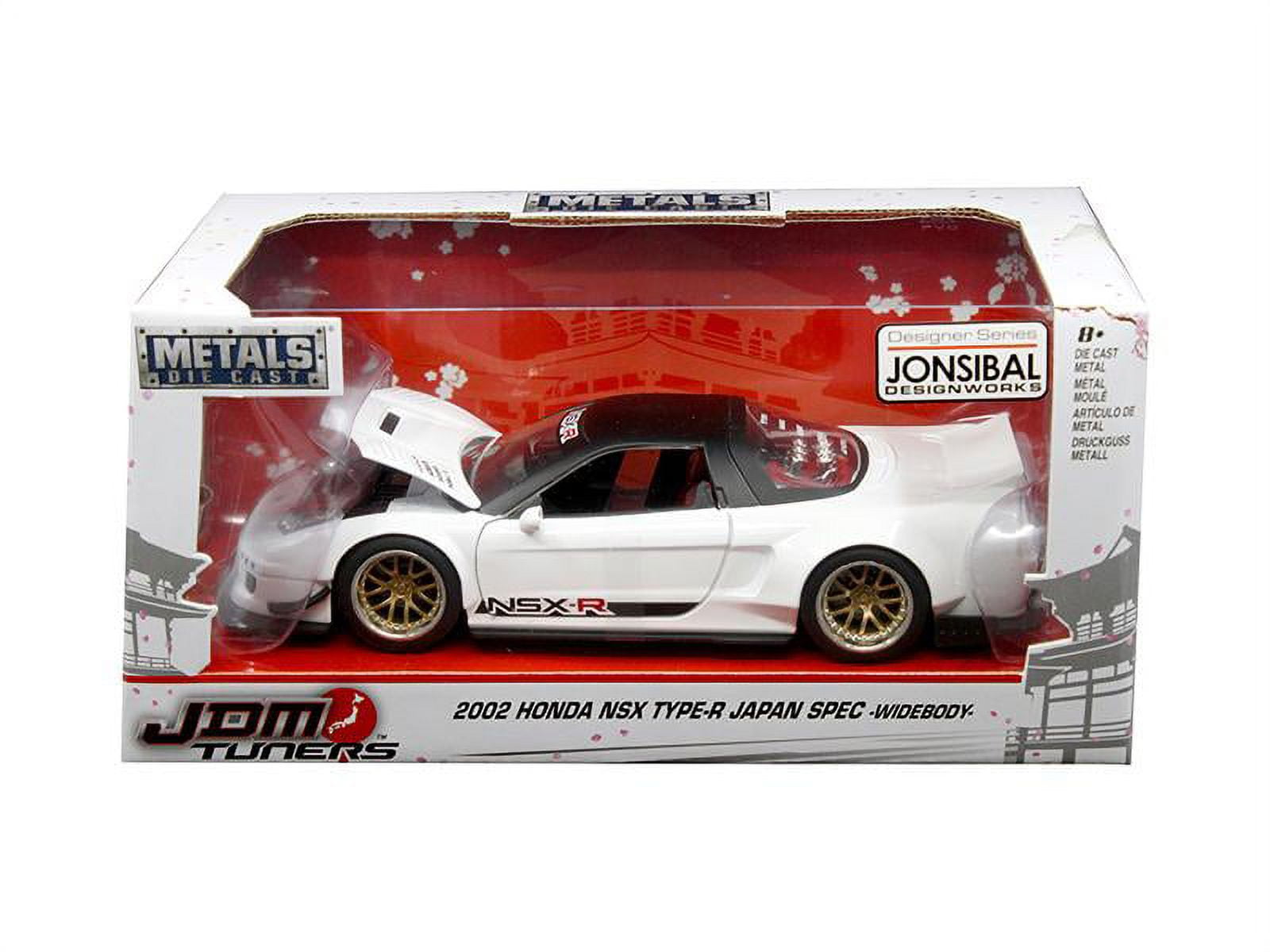 2002 Honda NSX Type-R Japan Spec White Widebody JDM Tuners 1/24 Diecast Model Car by Jada 2002 Honda NSX Type-R Japan Spec White Widebody JDM Tuners 1/24 Diecast Model Car by Jada