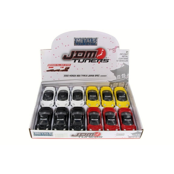2002 Honda NSX Wide Body Diecast Car Package - Box of 12 1/32 Scale Diecast Model Cars, Assorted Colors