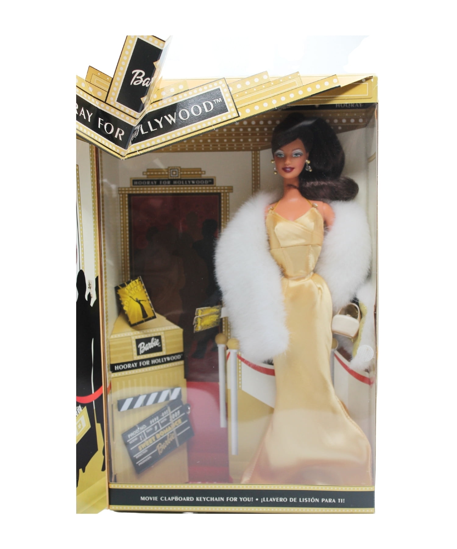 2002 Hooray For Hollywood Brunette Barbie NRFB 2893 Non Mint Box Walmart