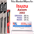 thumbnail image 1 of 2002 Isuzu Axiom Wiper Blades (Set of 3) w/Rear Wiper, 1 of 3