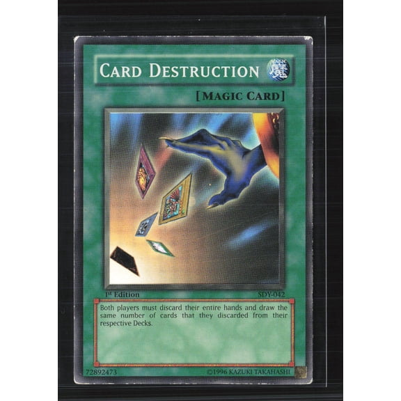 2002 Konami Yu-Gi-Oh Starter Deck Yugi Card Destruction 1st Ed SDY-042