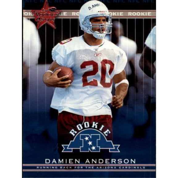 2002 Leaf Rookies and Stars #160 Damien Anderson RC NFL Football Trading Card