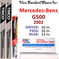 thumbnail image 1 of 2002 Mercedes-Benz G500 Wiper Blades (Set of 3) w/Rear Wiper, 1 of 3