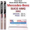 thumbnail image 1 of 2002 Mercedes-Benz SLK32 AMG Beam Blade Wipers (Set of 2), 1 of 3