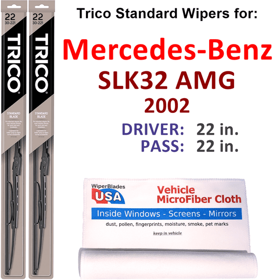 2002 Mercedes-Benz SLK32 AMG Wiper Blades (Set of 2)