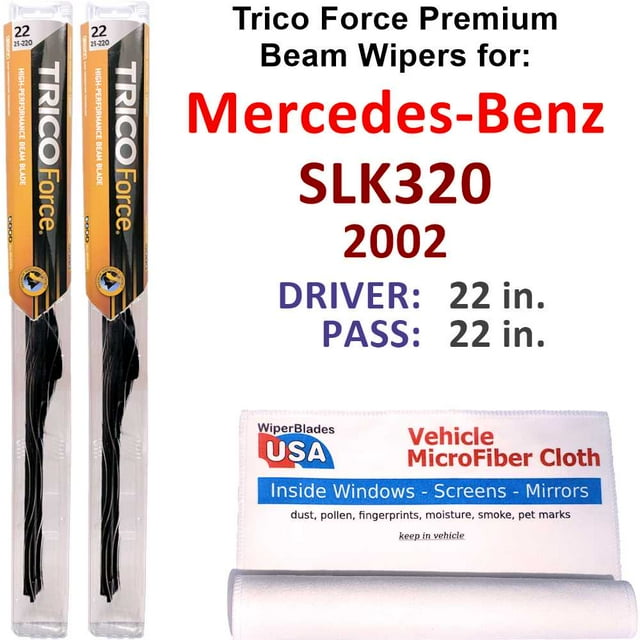 2002 Mercedes-Benz SLK320 Performance Beam Wipers (Set of 2)