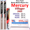 thumbnail image 1 of 2002 Mercury Villager Beam Blade Wipers (Set of 3) w/Rear Wiper, 1 of 3