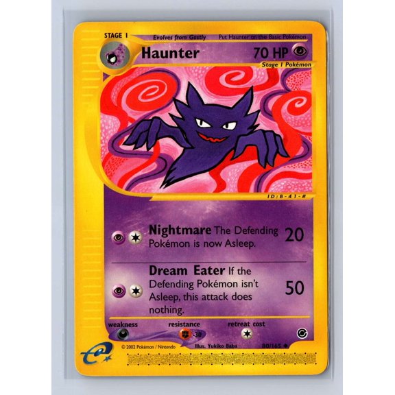 2002 Nintendo Pokemon Expedition Haunter Uncommon #80/165 English LP Trading Card