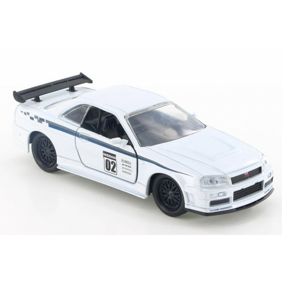 2002 Nissan Skyline GT-R Hard Top, White - Jada 99140 - 1/32 Scale Diecast Model Toy Car (Brand New but NO BOX)