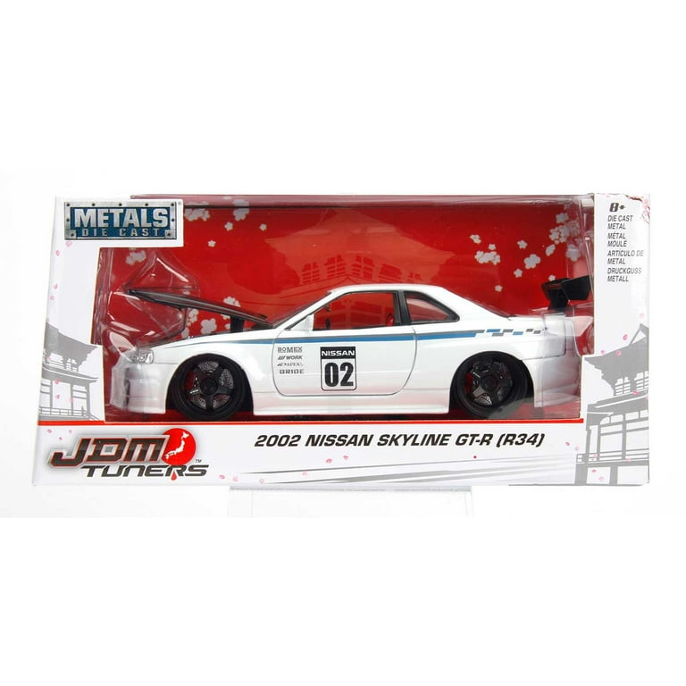 ミニカー 1:24 JDM TUNER 2002 Nissan Skyline GT-R Amazon.com: Jada Toys JDM Tuners 1:24 Die-Cast 2002 Nissan