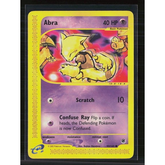 2002 Pokemon Expedition Base Set Abra #93/165 English Lightly Played Trading Card