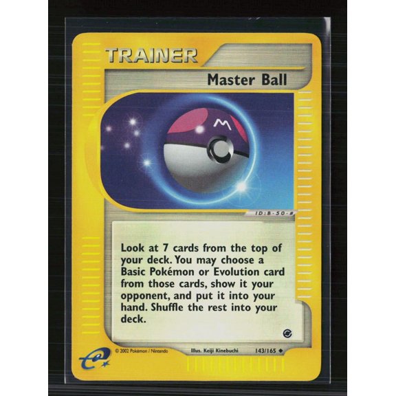 2002 Pokemon Expedition Base Set Master Ball Uncommon #143/165 English Lightly Played