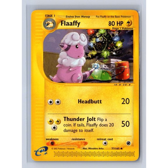 2002 Pokemon Expedition Flaaffy Uncommon #77/165 English Lightly Played (Excellent)