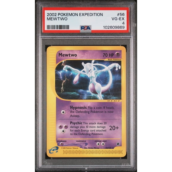 2002 Pokemon Expedition Mewtwo PSA 4 #56