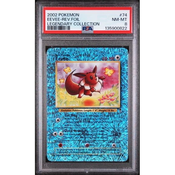 2002 Pokemon Legendary Collection Eevee-Rev. Foil Legendary Collection PSA 8 #74