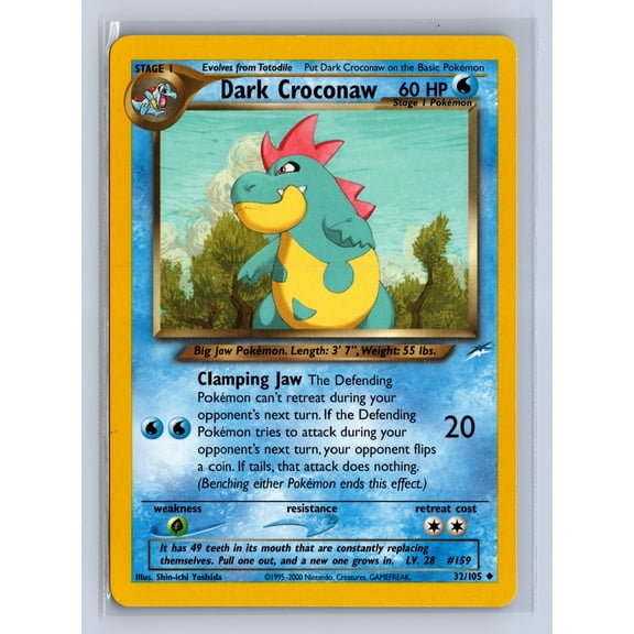 2002 Pokemon Neo Destiny Dark Croconaw Uncommon #32/105