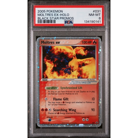 2002 Pokemon USA Promo Cards Moltres Ex #31 PSA 8