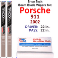 thumbnail image 1 of 2002 Porsche 911 Beam Blade Wipers (Set of 2), 1 of 3