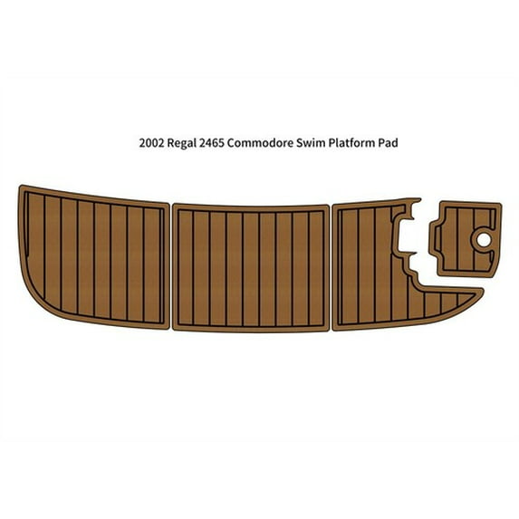 2002 Regal 2465 Commodore Swim Platform Step Pad Boat EVA Foam Teak Deck Floor