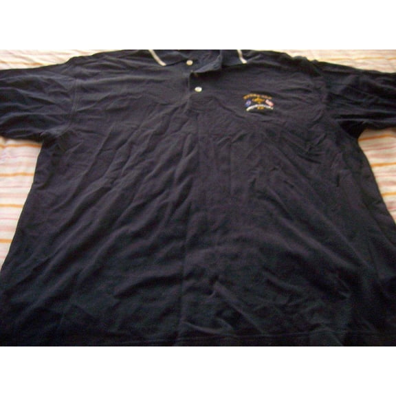 2002 Ryder Cup Belfry Cutter Buck black golf Shirt Medium