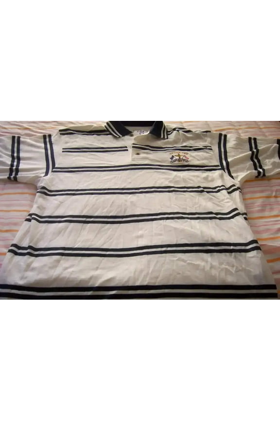 2002 Ryder Cup Belfry Cutter Buck white golf Shirt Medium