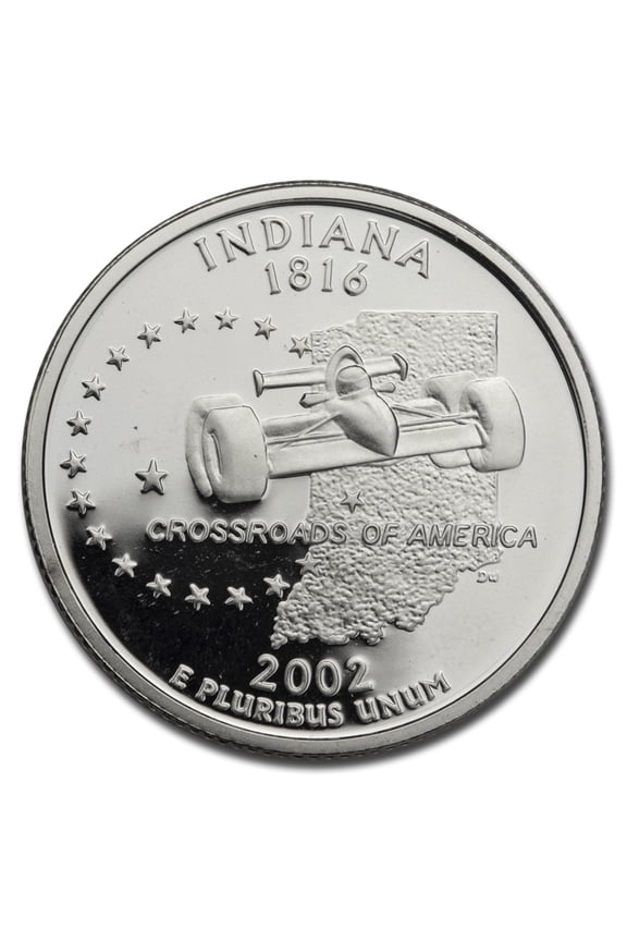 2002-S Indiana State Quarter Gem Proof (Silver)