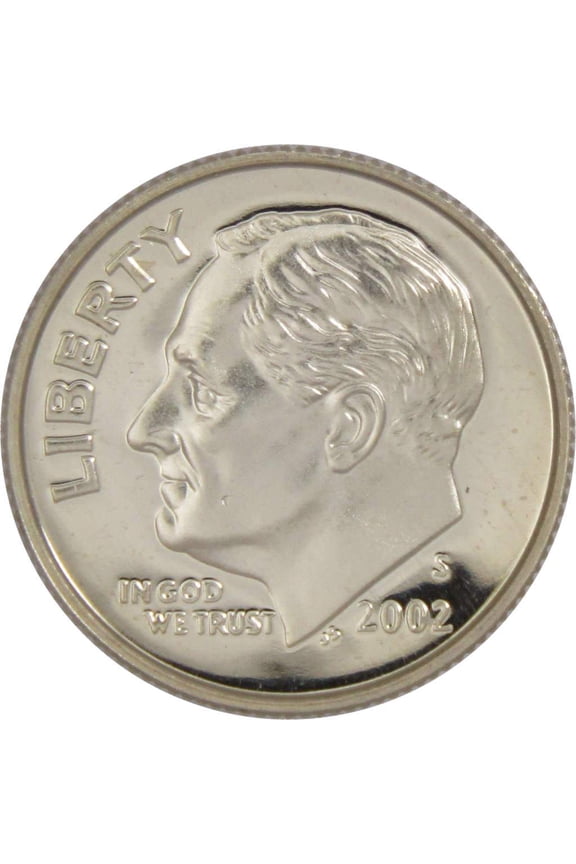 2002 S Roosevelt Dime Choice Proof Clad 10c US Coin Collectible