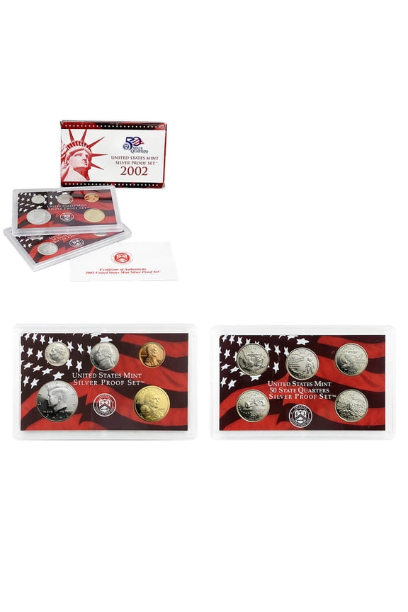 2002-S US Mint Proof Silver Set (w/Box & COA)