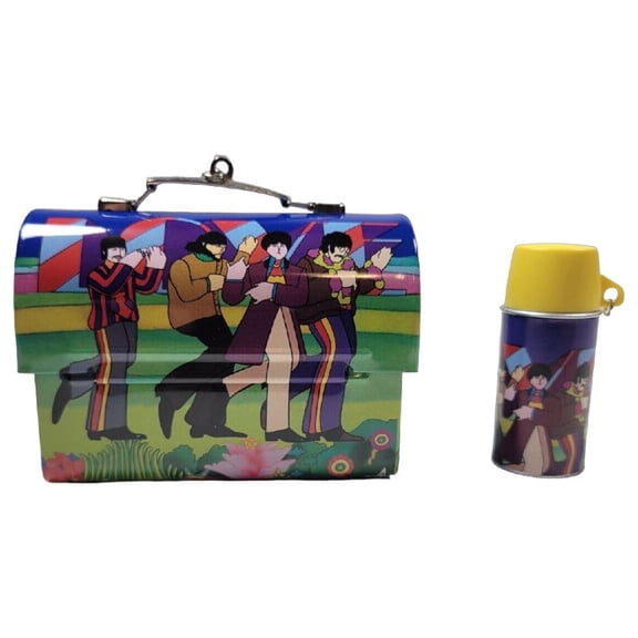 2002 The Beatles Yellow Submarine (Lunchbox Set) Hallmark Keepsake Christmas Tree Ornament - QXI5313