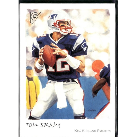 2002 Topps Gallery Tom Brady #50 New England Patriots Football Card New England Patriots NFL Football Trading Card