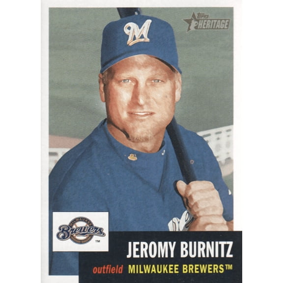 2002 Topps Heritage #312 Jeromy Burnitz MLB Baseball Trading Card