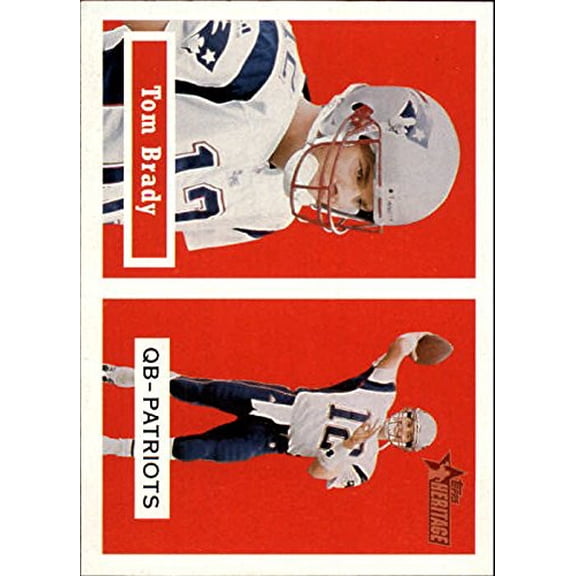 2002 Topps Heritage Black Backs #50 Tom Brady NFL Football Trading Card