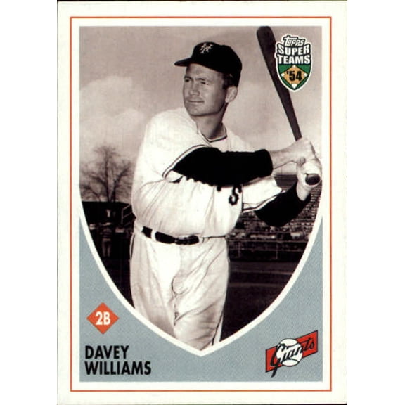 2002 Topps Super Teams #10 Davey Williams MLB Baseball Trading Card