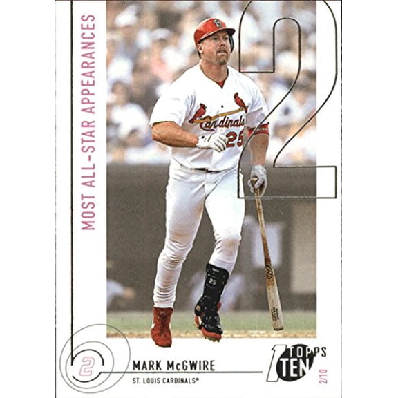 2002 Topps Ten #112 Mark McGwire AS APP MLB Baseball Trading Card