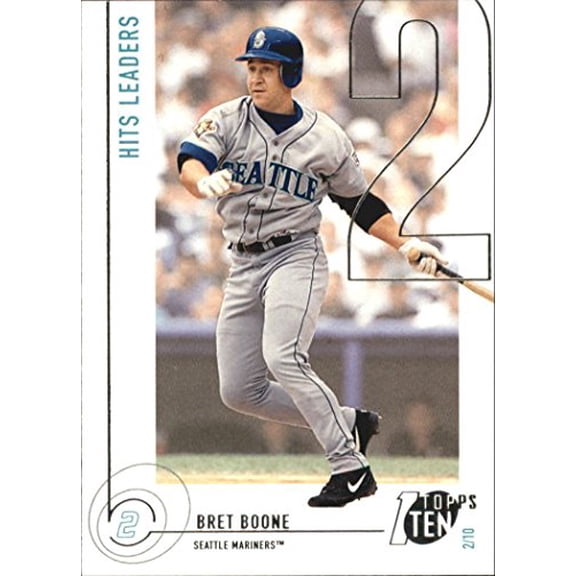 2002 Topps Ten #3 Bret Boone HITS MLB Baseball Trading Card