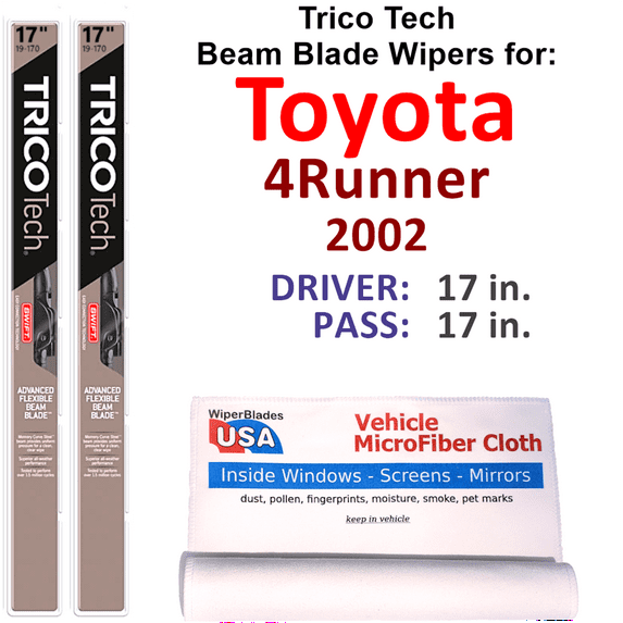 2002 Toyota 4Runner Beam Blade Wipers (Set of 2)