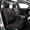 thumbnail image 1 of 2002 for Toyota 4runner Car Seat Cover, Leather 5 Seats Full Set Anti-Slip Protect and Upgrade Seats, Red Edge Car Seat Covers, Beautify the Interior of Old Cars, 1 of 9