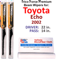 thumbnail image 1 of 2002 Toyota Echo Performance Beam Wipers (Set of 2), 1 of 3