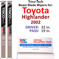 thumbnail image 1 of 2002 Toyota Highlander Beam Blade Wipers (Set of 2), 1 of 3