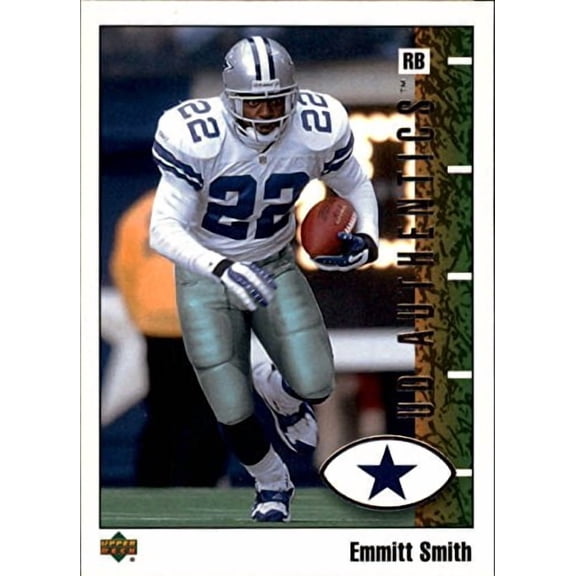 2002 UD Authentics #21 Emmitt Smith NFL Football Trading Card