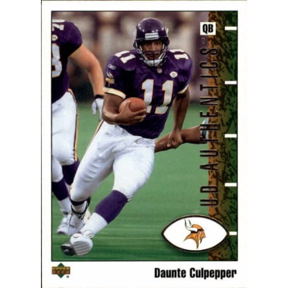 2002 UD Authentics #47 Daunte Culpepper NFL Football Trading Card