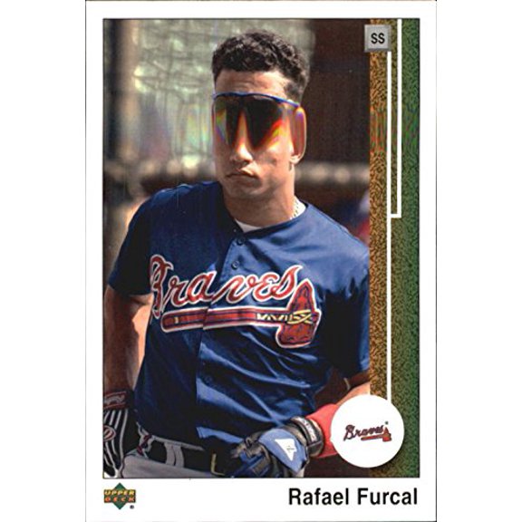 2002 UD Authentics #98 Rafael Furcal MLB Baseball Trading Card