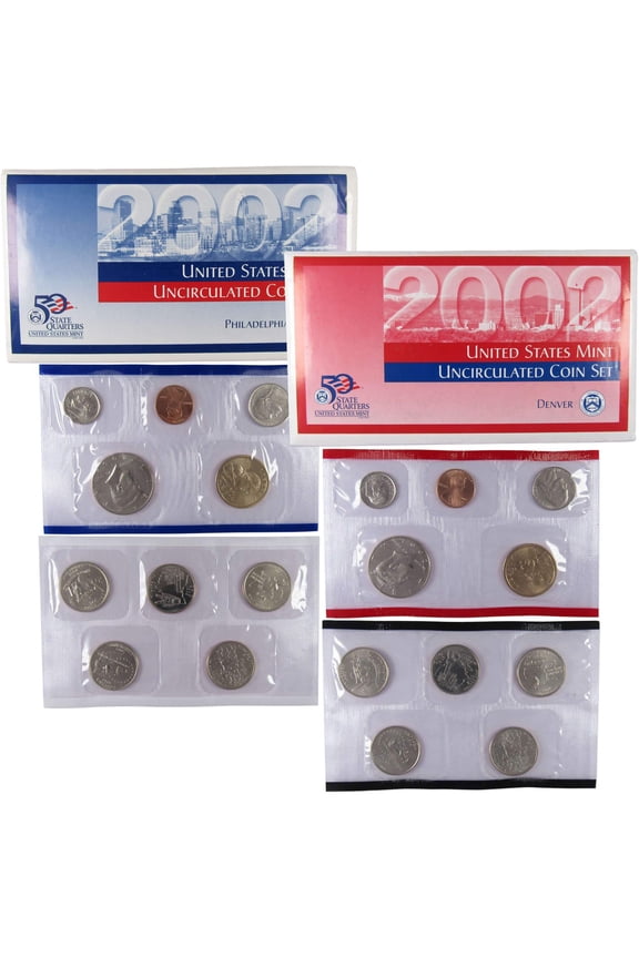 2002 Uncirculated Coin Set U.S Mint Government Packaging OGP COA
