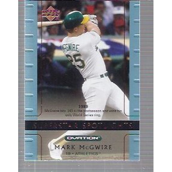 2002 Upper Deck Ovation #116 Mark McGwire SS MLB Baseball Trading Card
