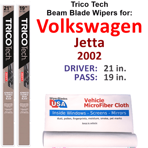 2002 Volkswagen Jetta Beam Blade Wipers (Set of 2)