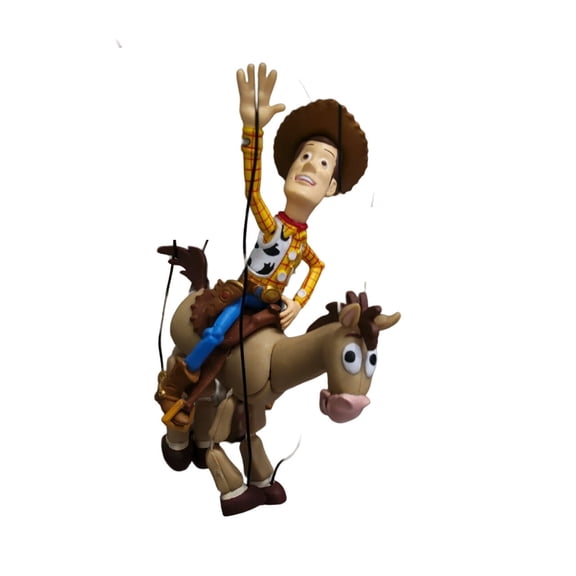 2002 Woody and Bullseye (Disney/Pixar's Toy Story2) Hallmark Keepsake Christmas Tree Ornament - QXD4933